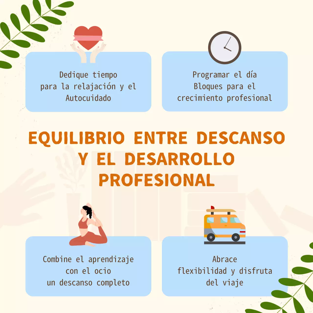 Amarillo y naranja Guía moderna del profesor para unas vacaciones de primavera productivas Introducción