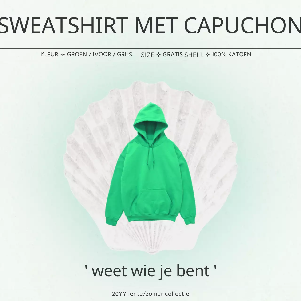 Promoot een eenvoudig social media-marketingpakket met een merknaam in blauw.