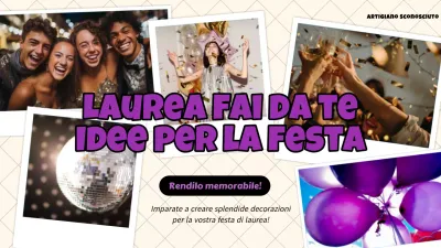 Pubblicità della stagione delle lauree moderna in beige e marrone