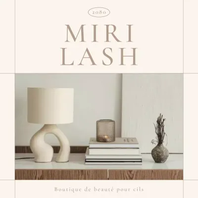 Promouvoir des procédures simples pour les cils dans les tons bruns et beiges