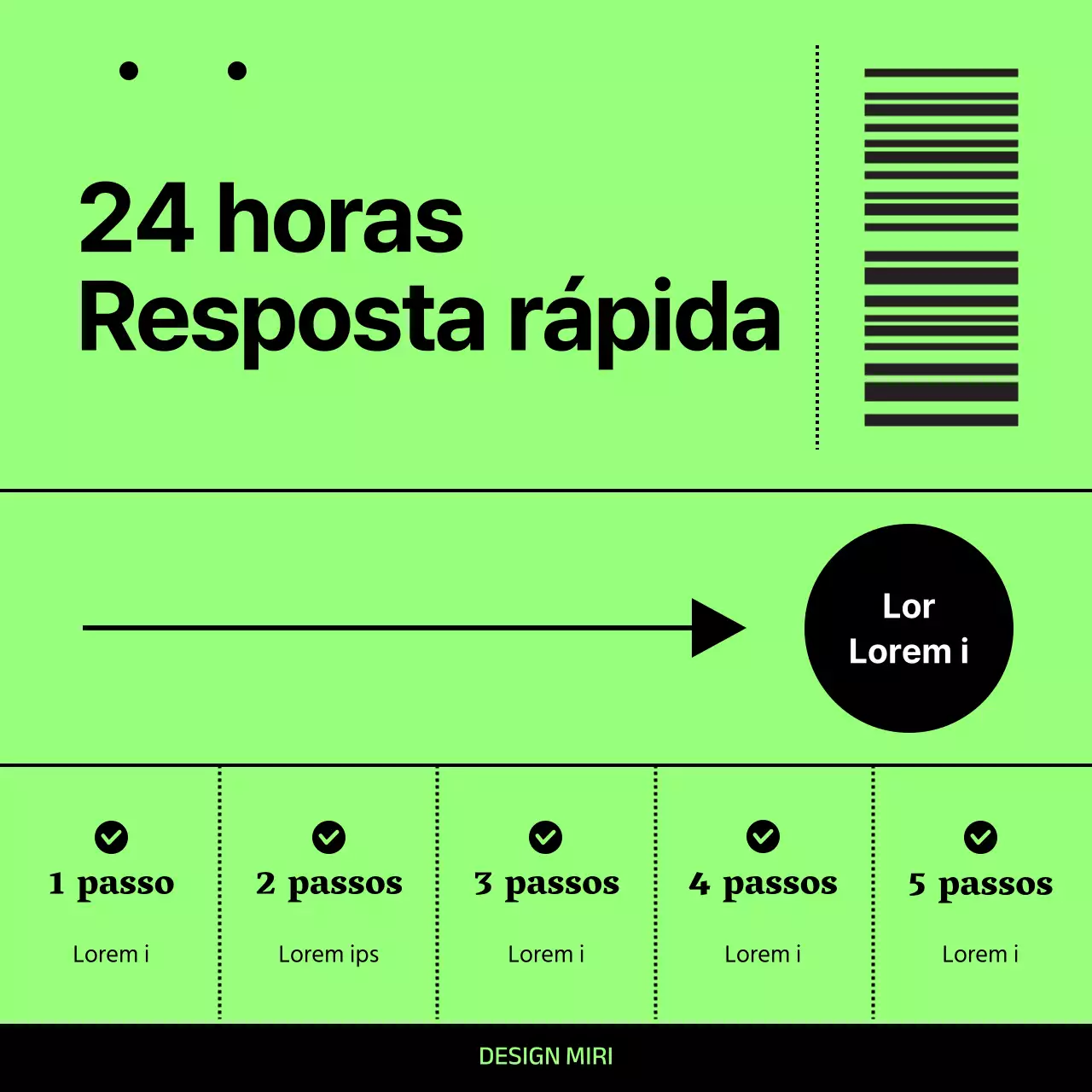 Promover os pedidos de orçamento com a tendência verde e preta