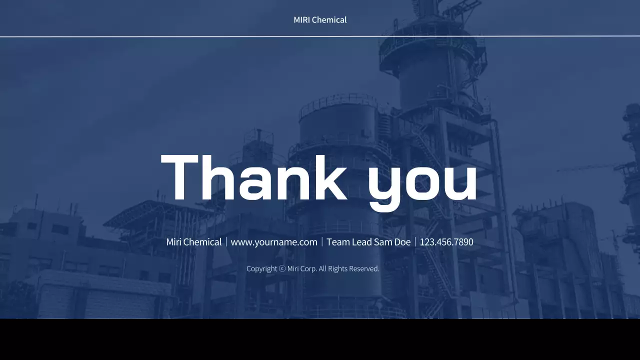 블루 모던 산업 프리젠테이션