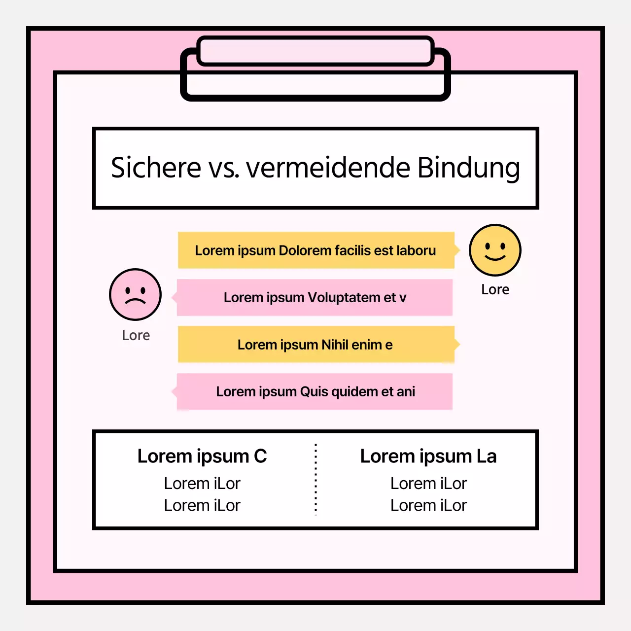 Einfache psychologische Beratungsinformationen in Rosa