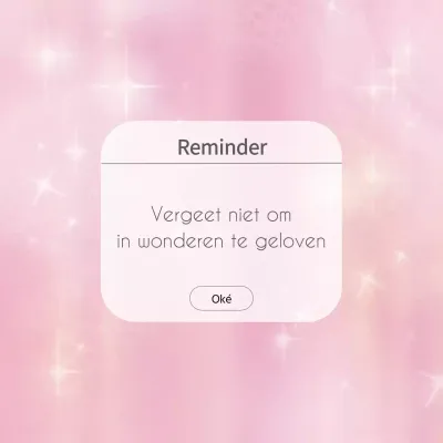 Roze eenvoudige herinnering