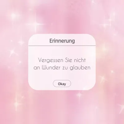 Rosa Einfacher Erinnerungshinweis