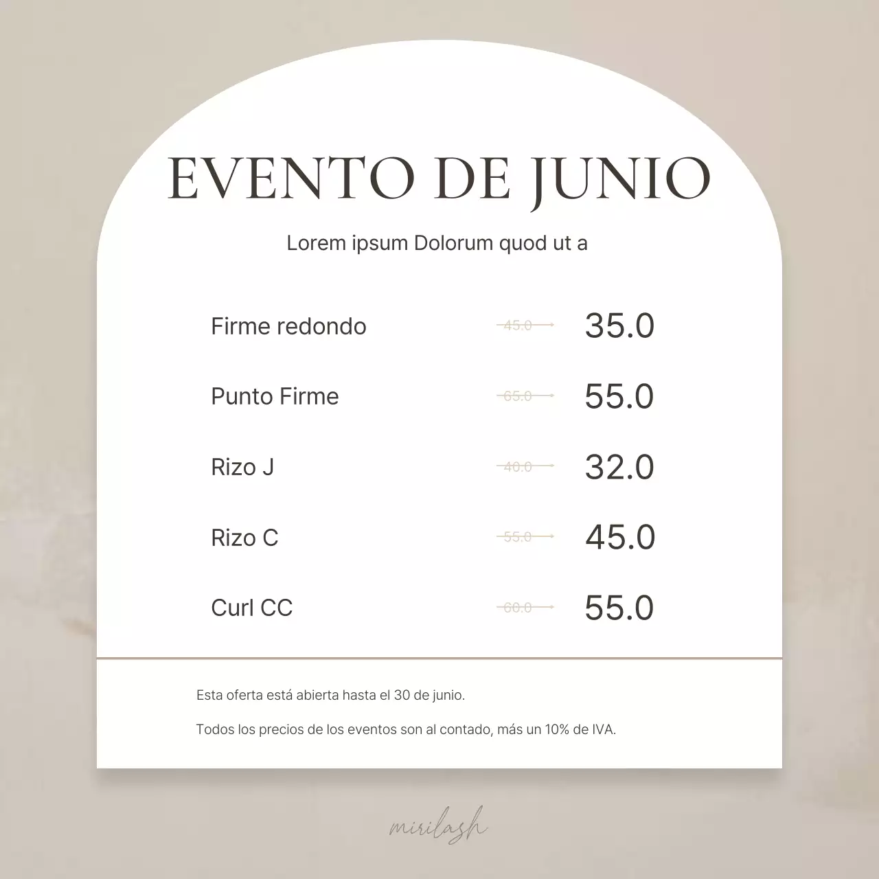 Belleza sencilla en marrón y beige Información del evento