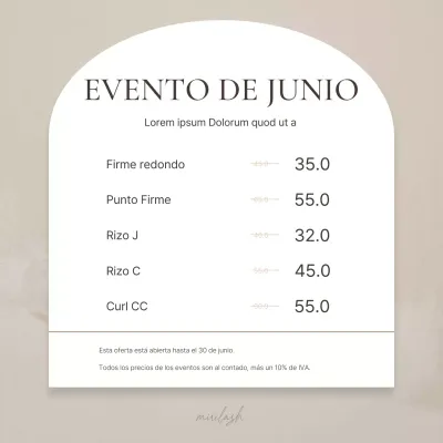 Belleza sencilla en marrón y beige Información del evento