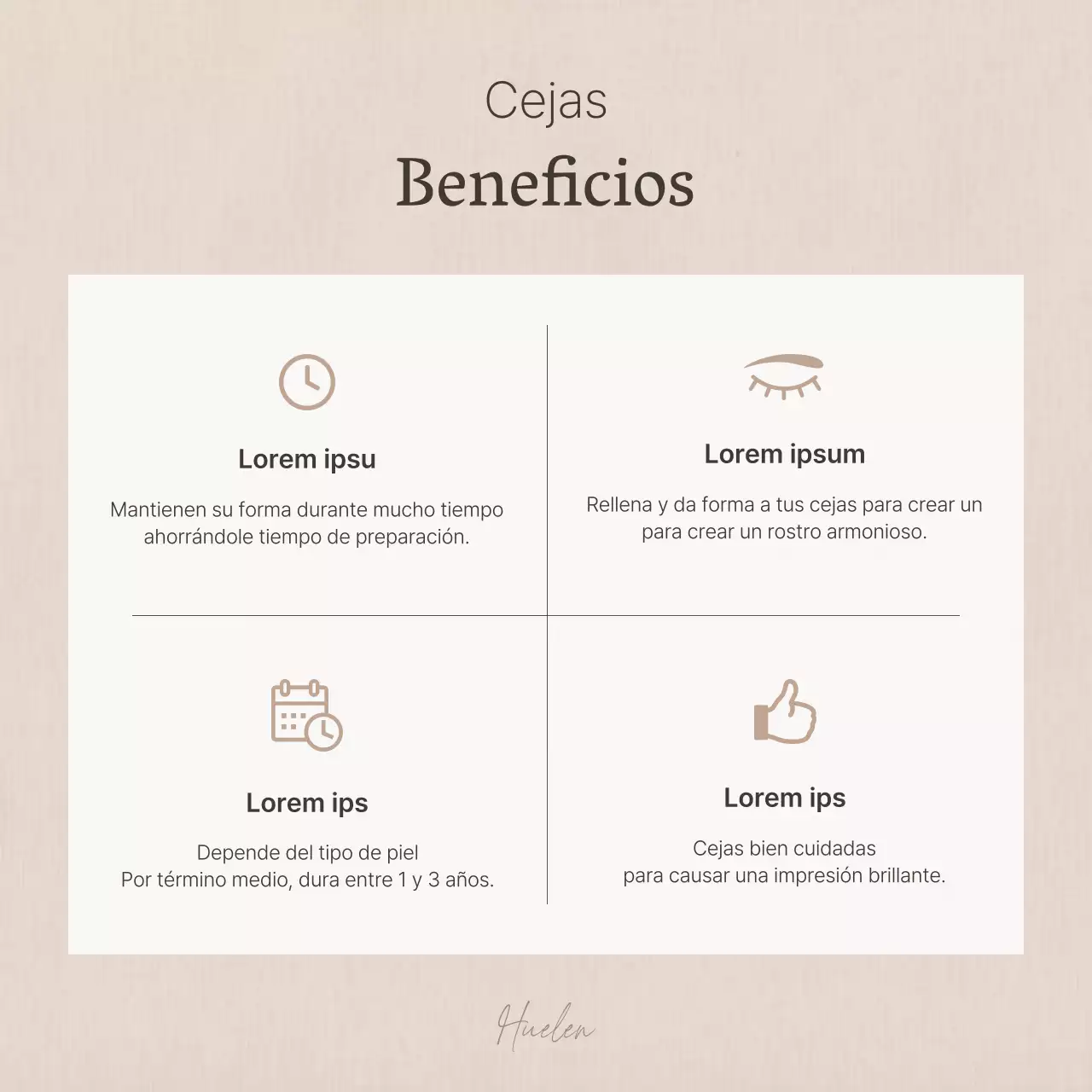 Promueva la belleza moderna de las pestañas en marrones y beiges