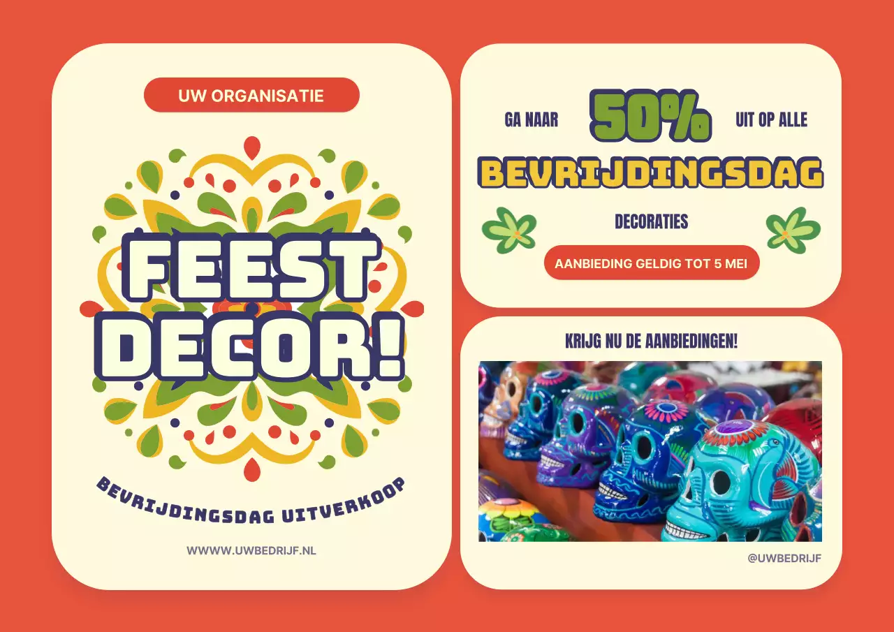 Orange Basic Cinco de Mayo Uitverkoop Publiciteit