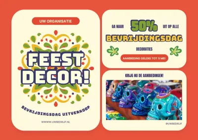 Orange Basic Cinco de Mayo Uitverkoop Publiciteit