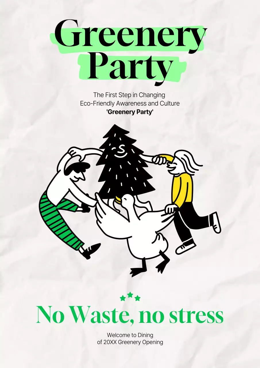 Green Modern Eco Event Poster