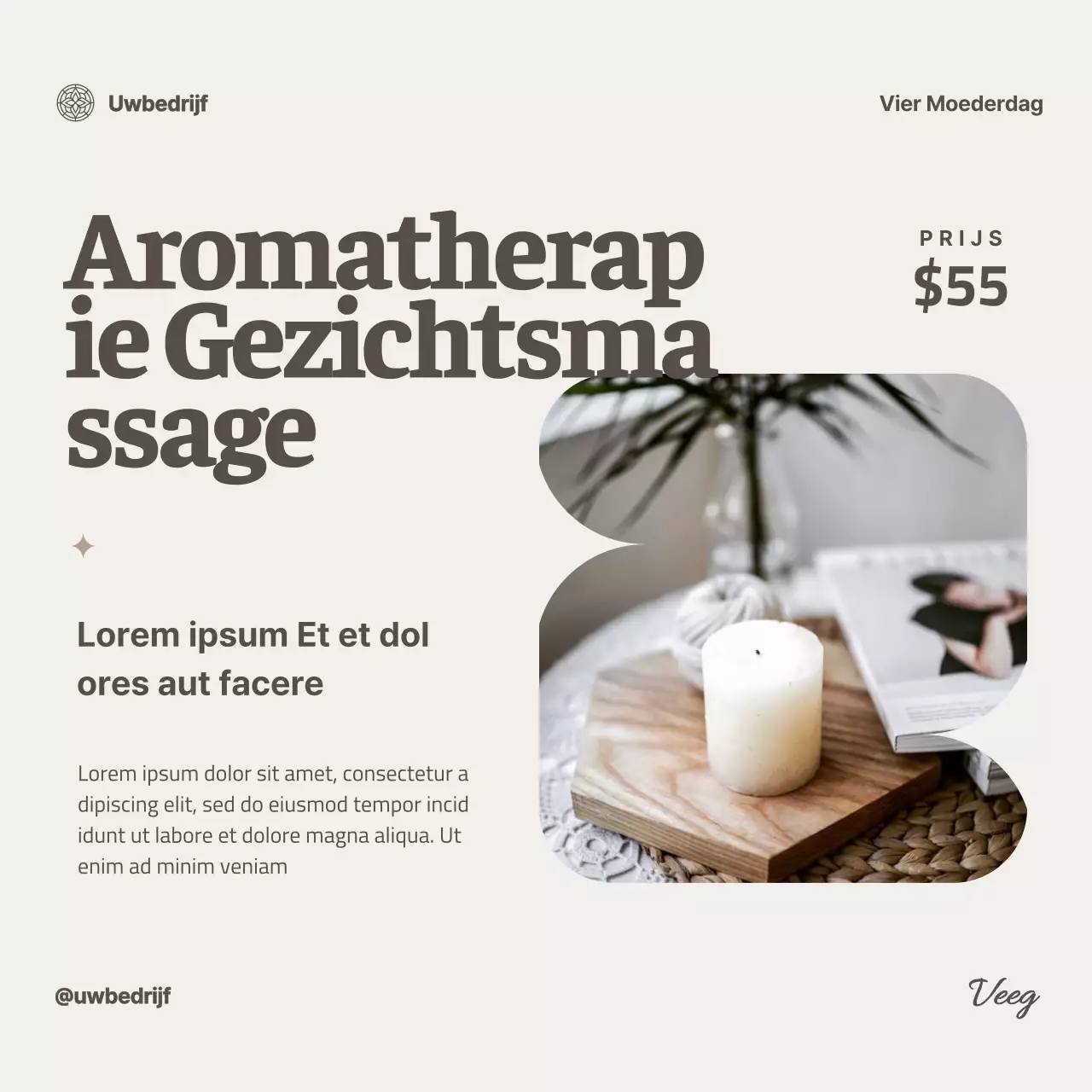 Ivory Moderne Huidverzorgings Collectie Voor Moederdag Viering Advestisement