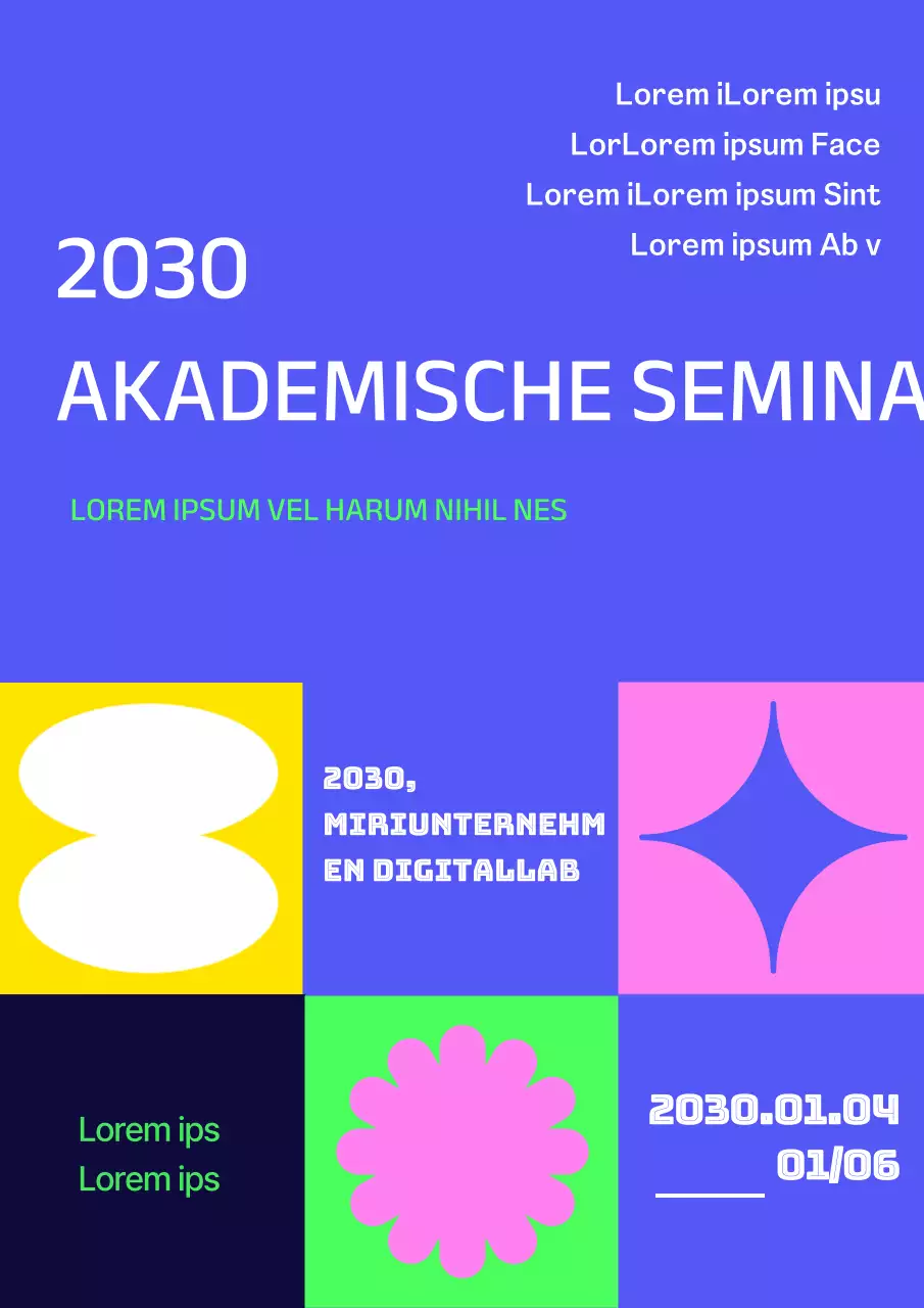 Design mit bunten geometrischen Formen