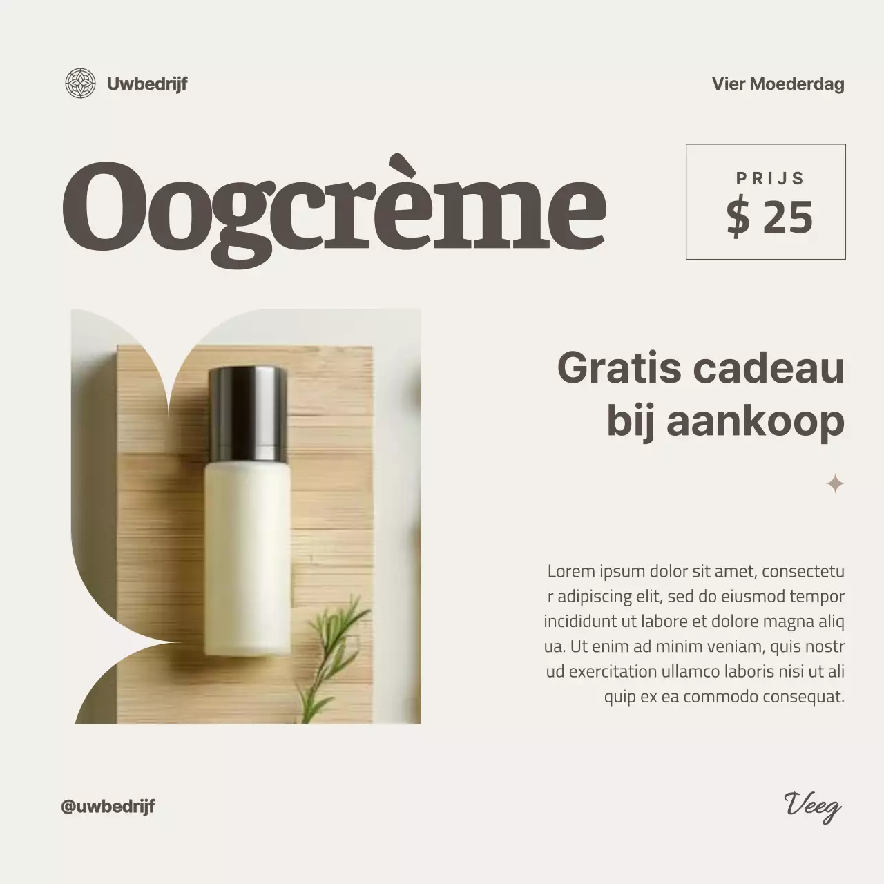 Ivory Moderne Huidverzorgings Collectie Voor Moederdag Viering Advestisement