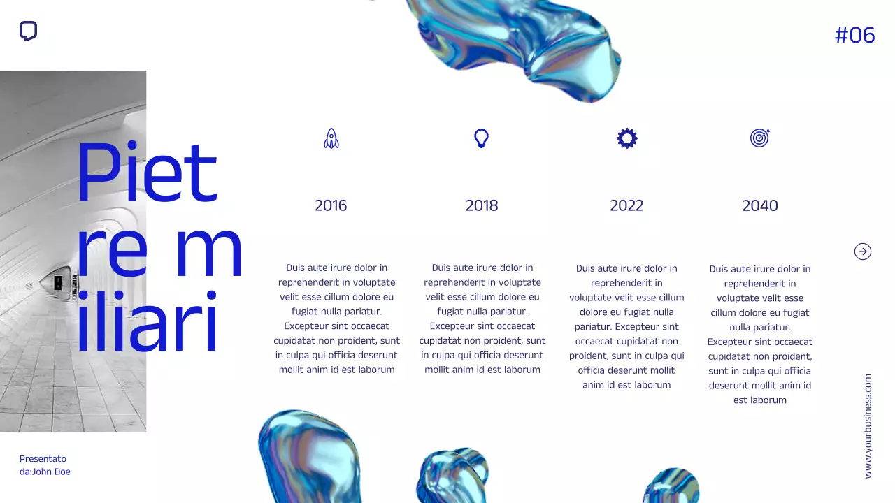 Blue Minimal Simple Company Profilo aziendale Introduzione dell'azienda