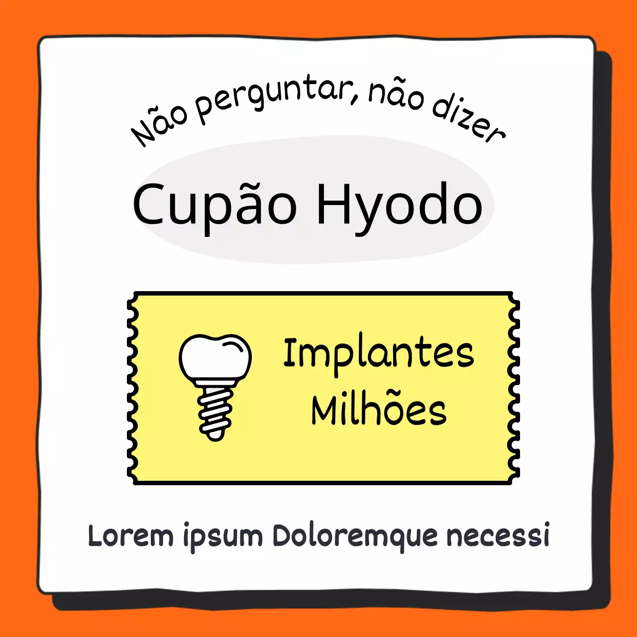 Promover a sua clínica dentária em laranja