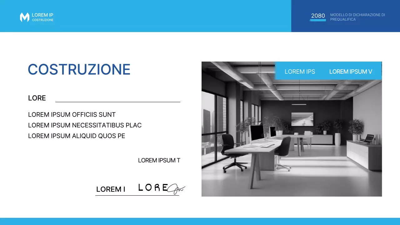 Una semplice proposta di invito a costruire in blu e azzurro