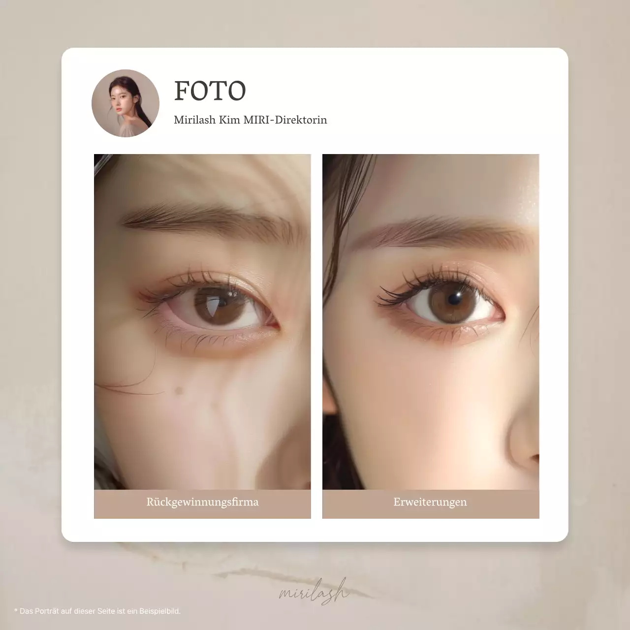 Förderung der schlichten Wimpernschönheit in Braun und Beige