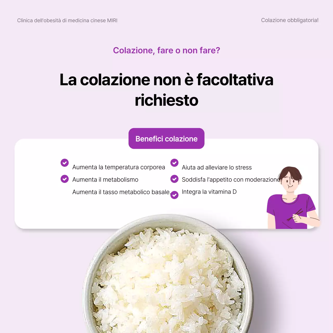 Suggerimenti per una dieta moderna in viola e malva