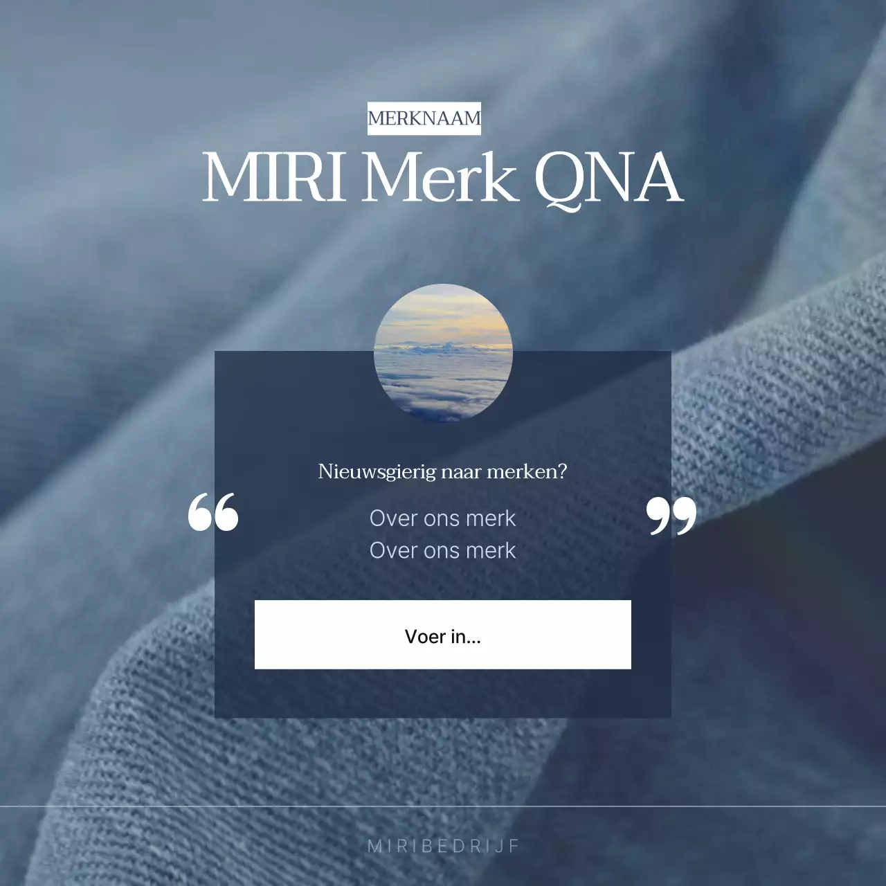 Promoot je modemerk met marineblauwe vintage jeans