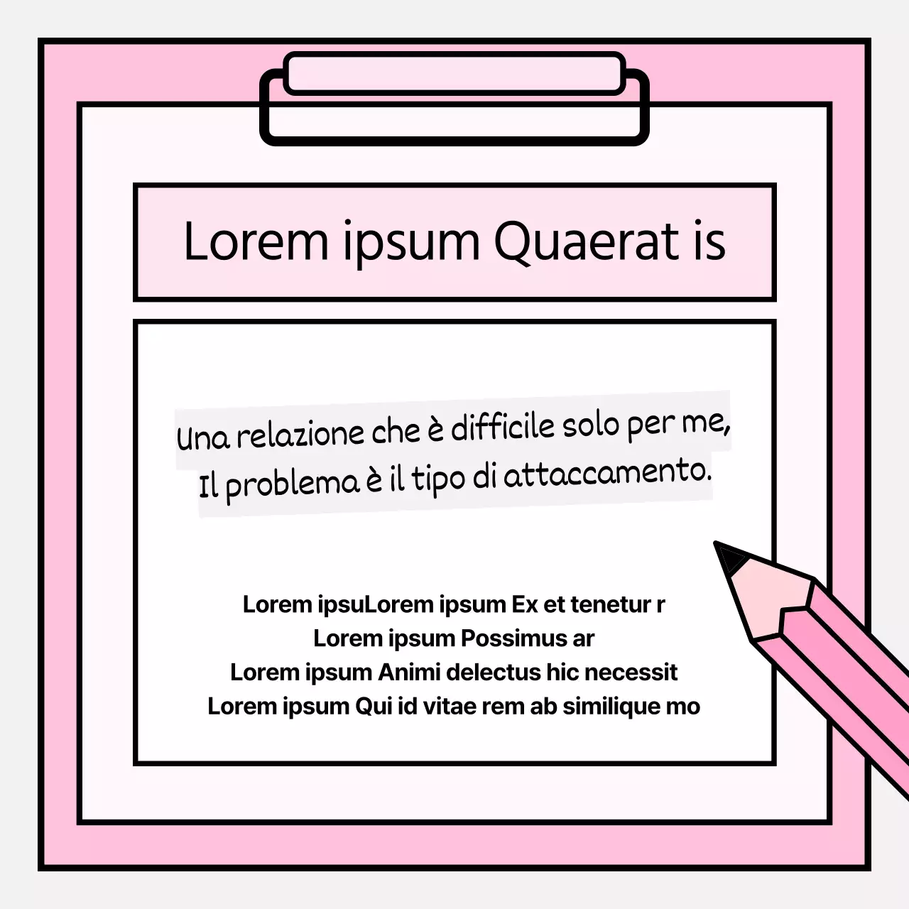 Semplici informazioni di consulenza psicologica in rosa
