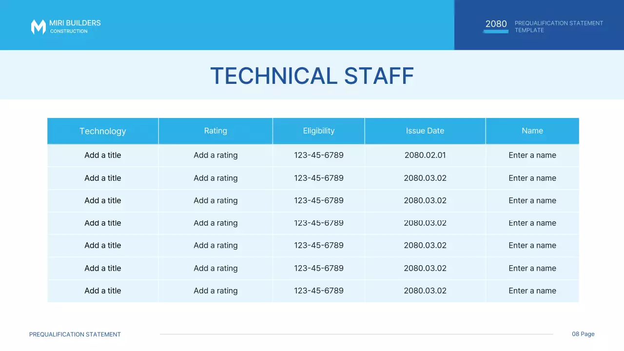 Blue Modern Construction Document Presentation