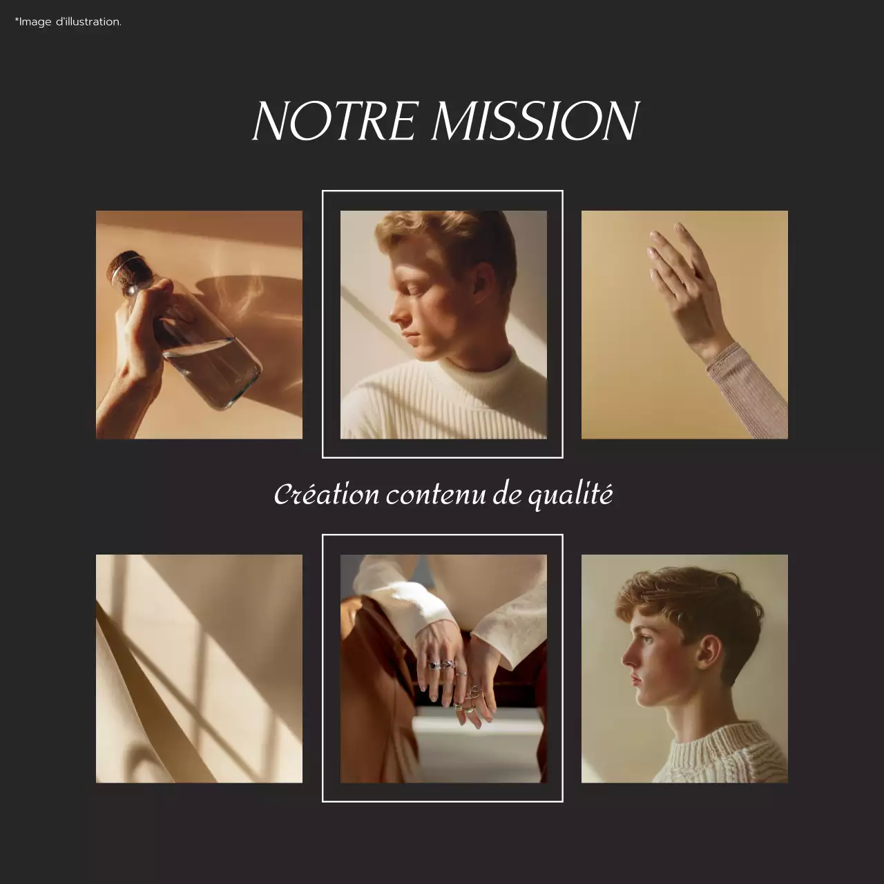 Mentorat sur les tendances en noir et blanc Promotion du blog