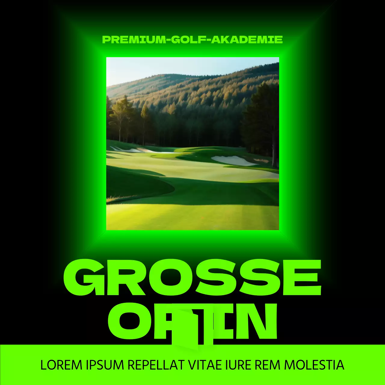 Förderung einer grünen und luxuriösen Golfakademie