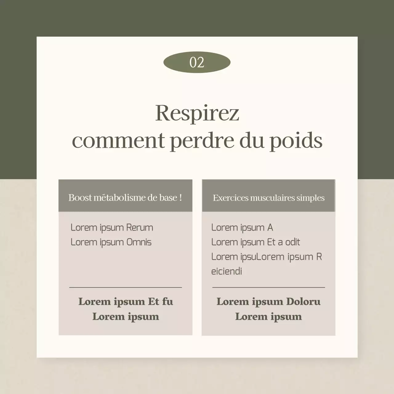 Promouvoir un régime simple de médecine chinoise en kaki et beige