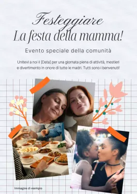 Promuovere le celebrazioni della Festa della Mamma