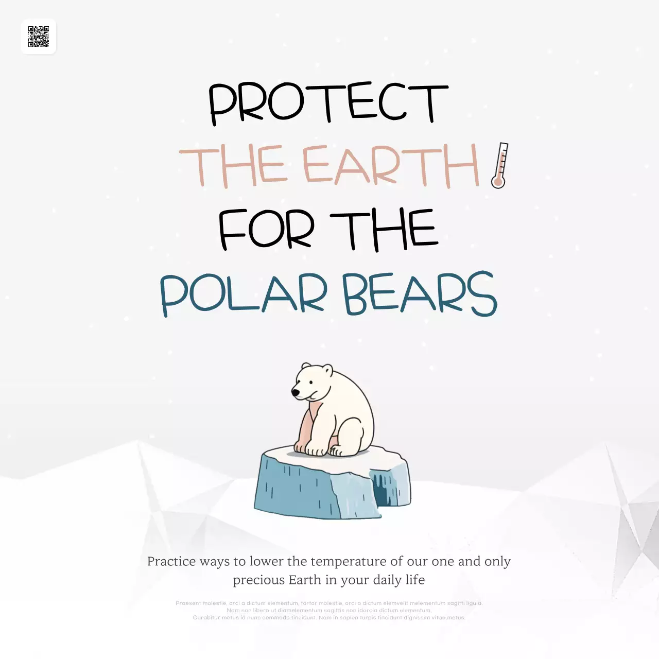 White Minimal Environmental Announcement Social Media Post