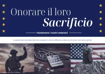 Pubblicità della celebrazione del Giorno della Memoria moderna blu e rossa