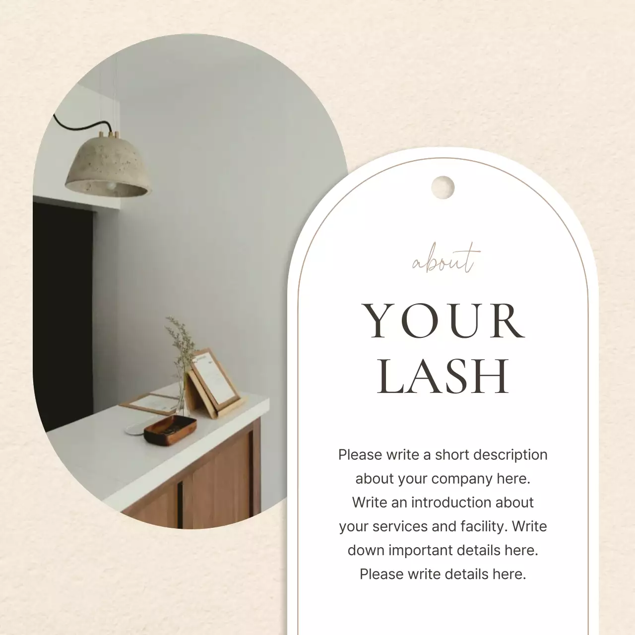 Promote modern eyelash beauty in browns and beiges