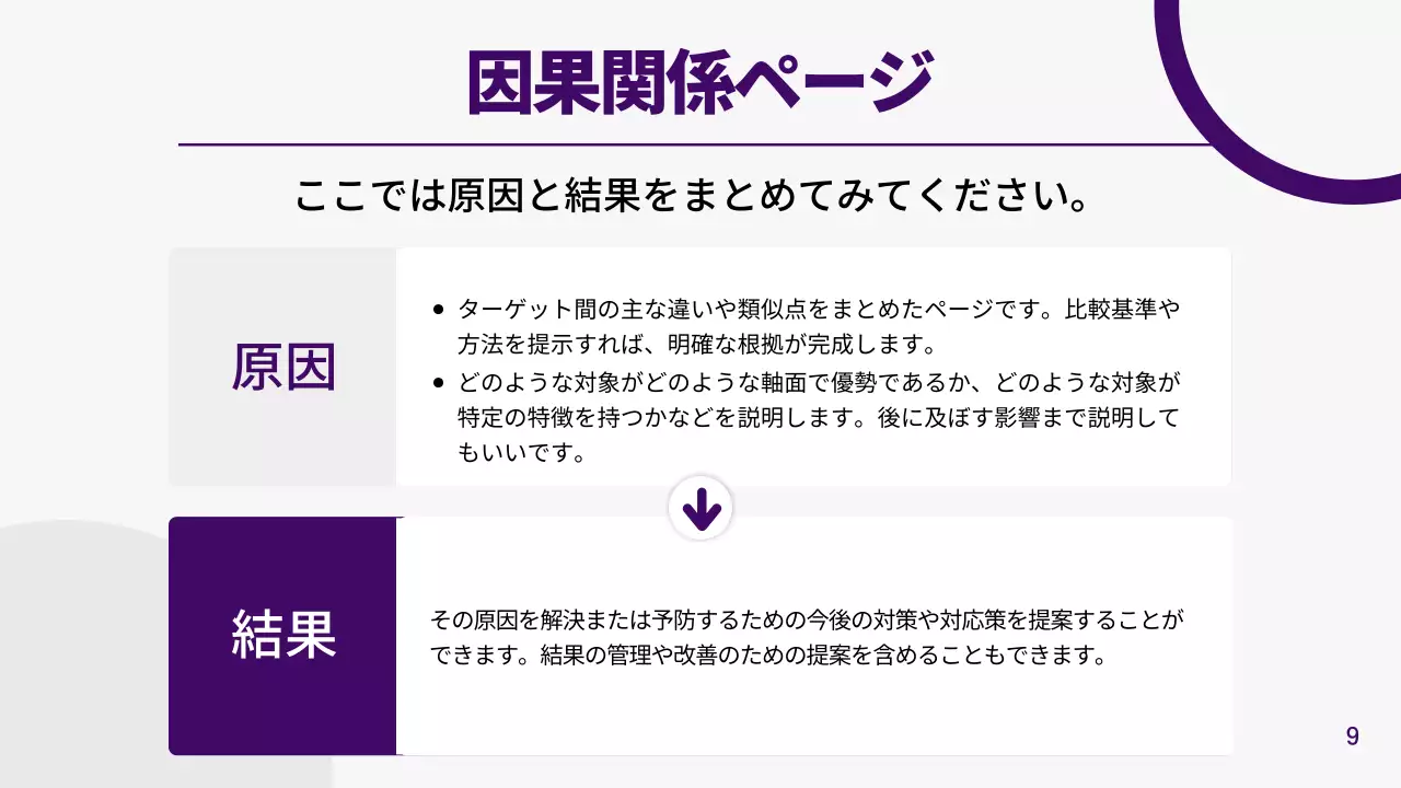 紫 シンプル レポート ドキュメント プレゼンテーション