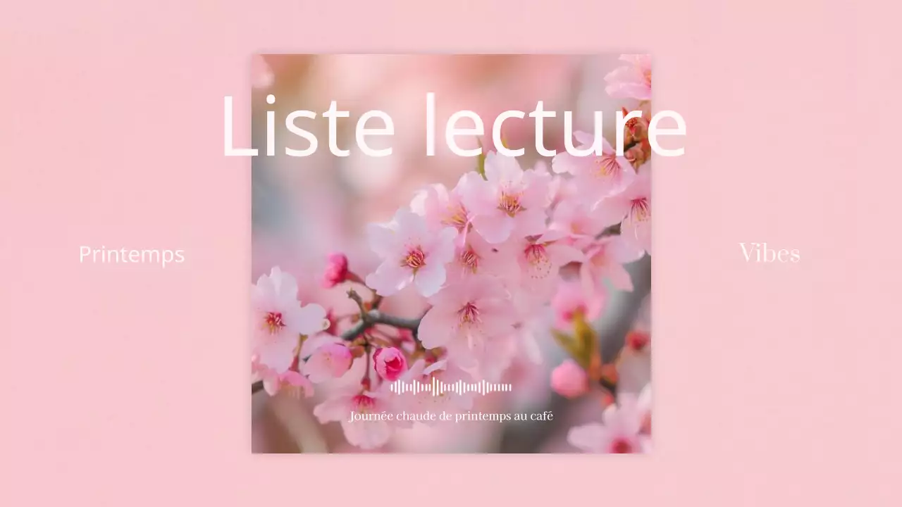 Titre principal d'humeur printanière simple en jaune et rose, fleurs de cerisier