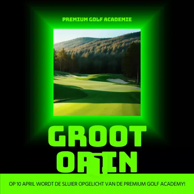 Een groene en luxe golfacademie promoten