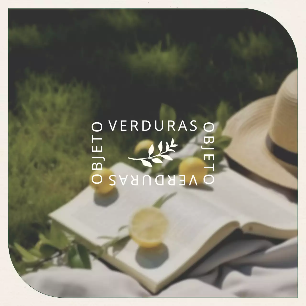 Promover um conjunto de marketing nas redes sociais com uma marca simples e abstrata