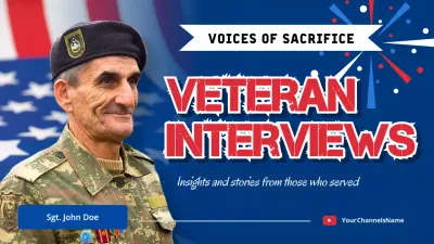 Blue Traditional Veteran Announcement YouTube Thumbnail