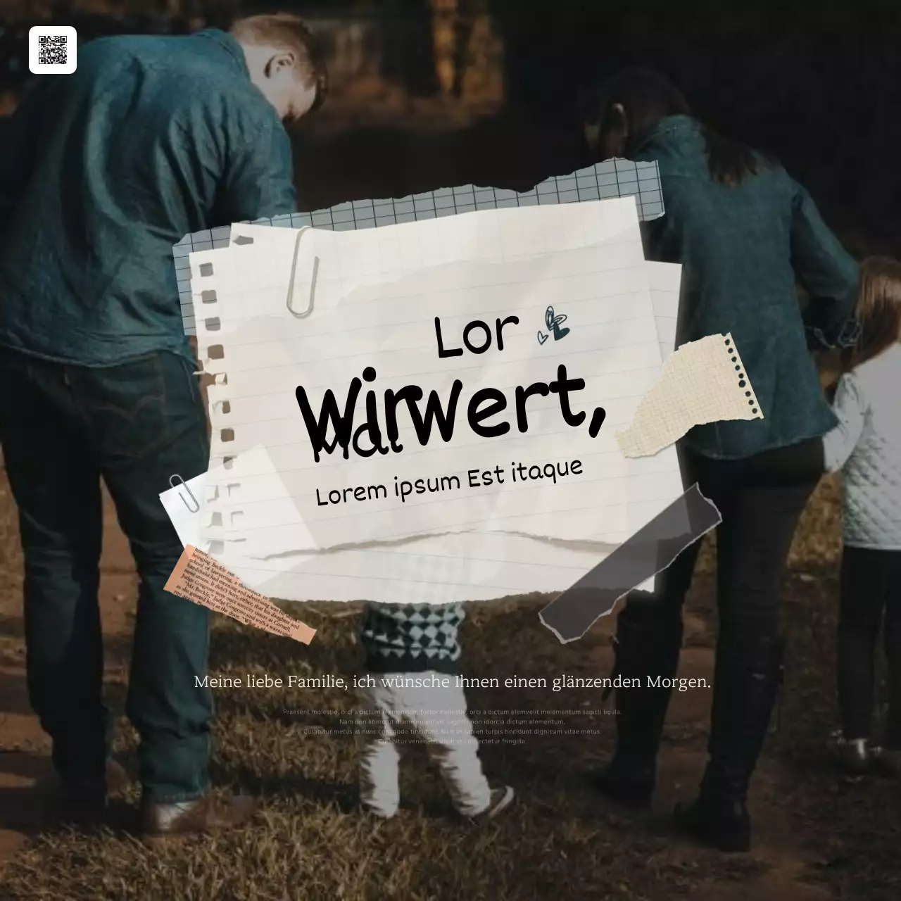 Kitschige Stimmungspost für den Heimatmonat in Elfenbein und Blau