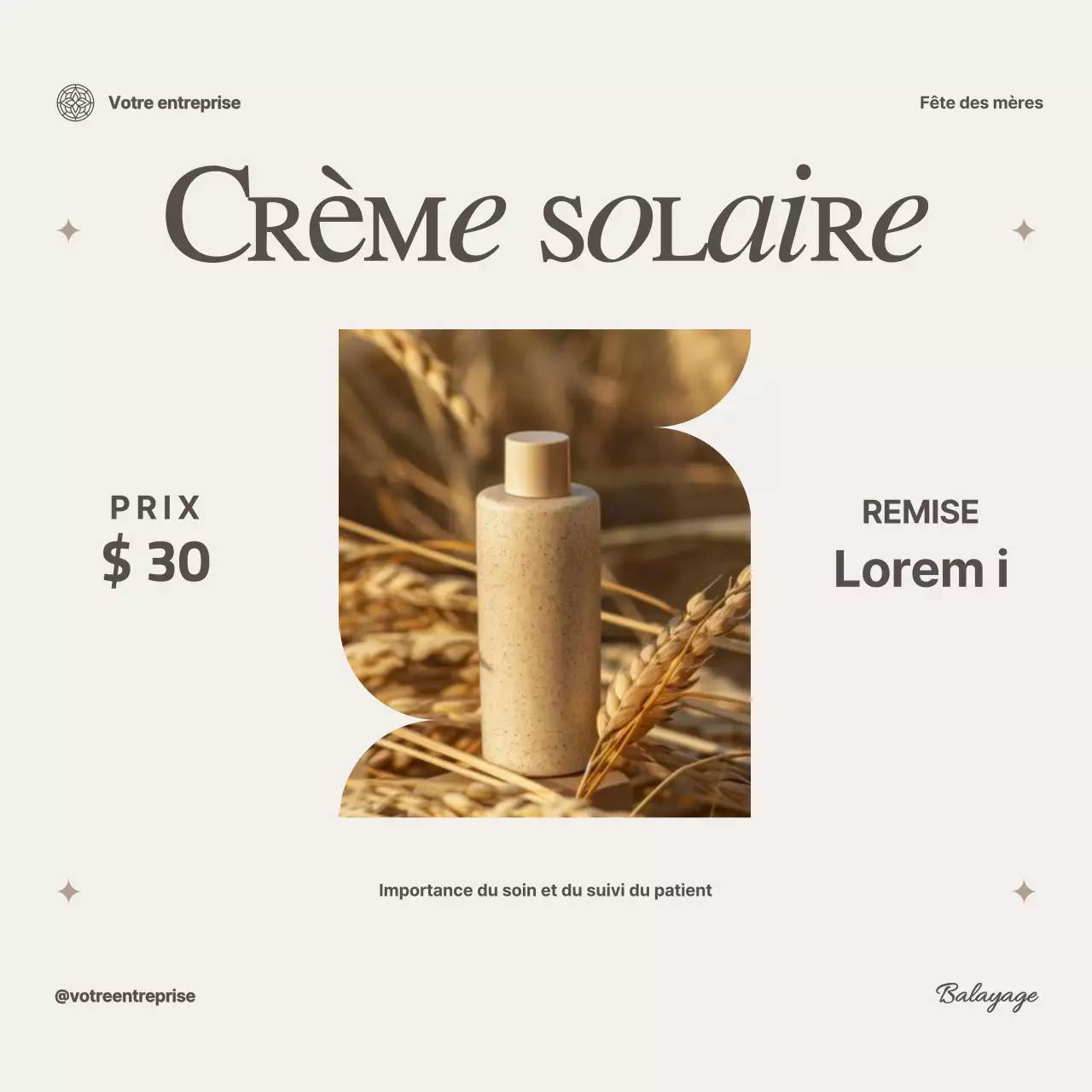 Collection de soins modernes Ivory pour la célébration de la fête des mères Advestisement