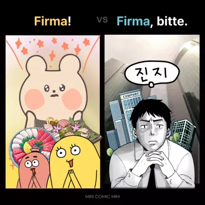 Ein trendiges VS Meme in Gelb und Hellblau