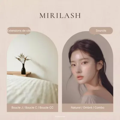 Promouvoir les extensions de cils modernes dans les tons bruns et beiges