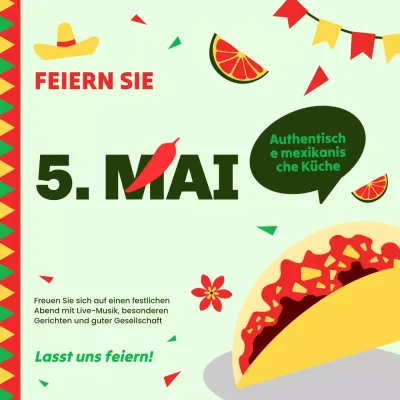 Grüne und rote Werbung für moderne Lebensmittel