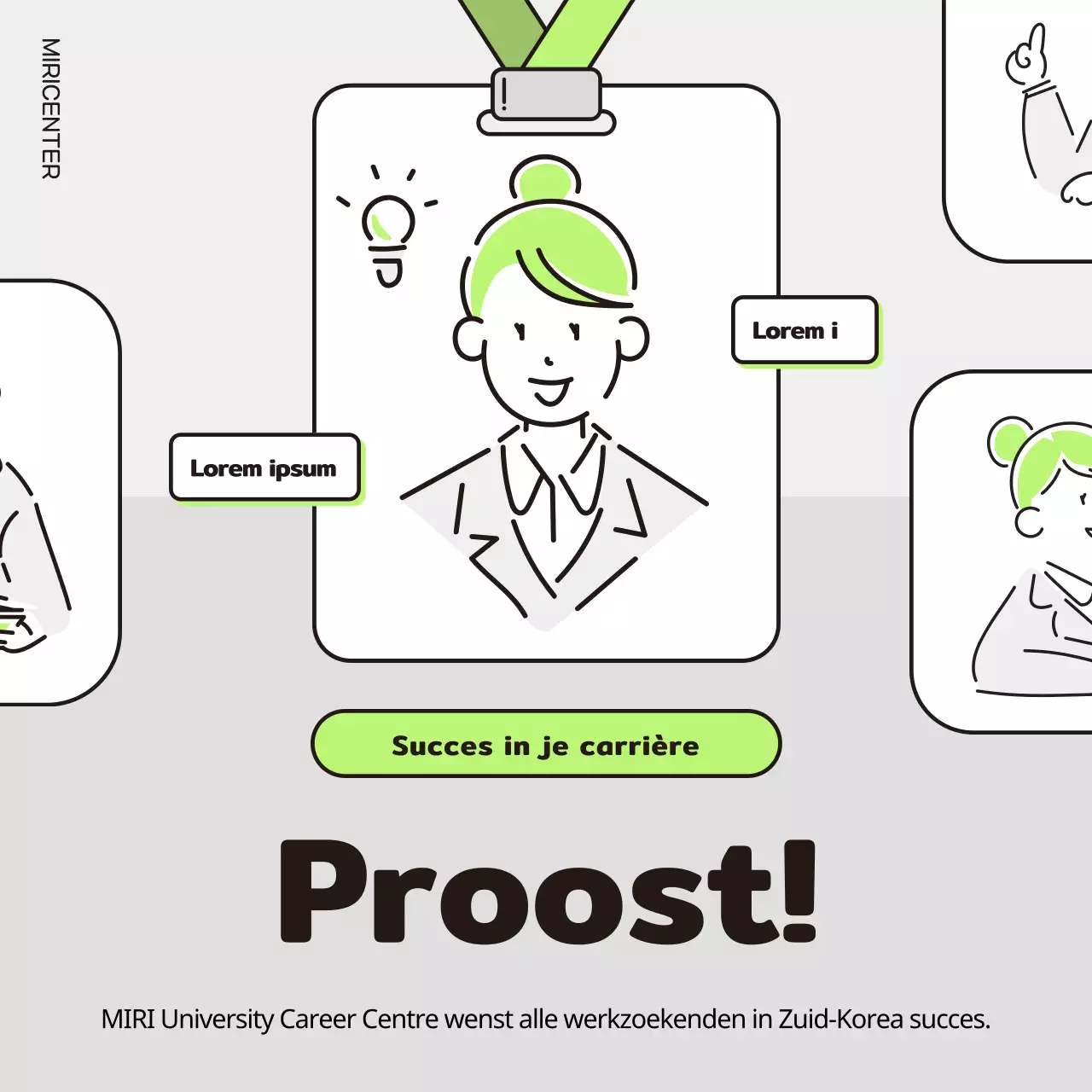 Over de eenvoudige interview pre-pass in chartreuse en grijs