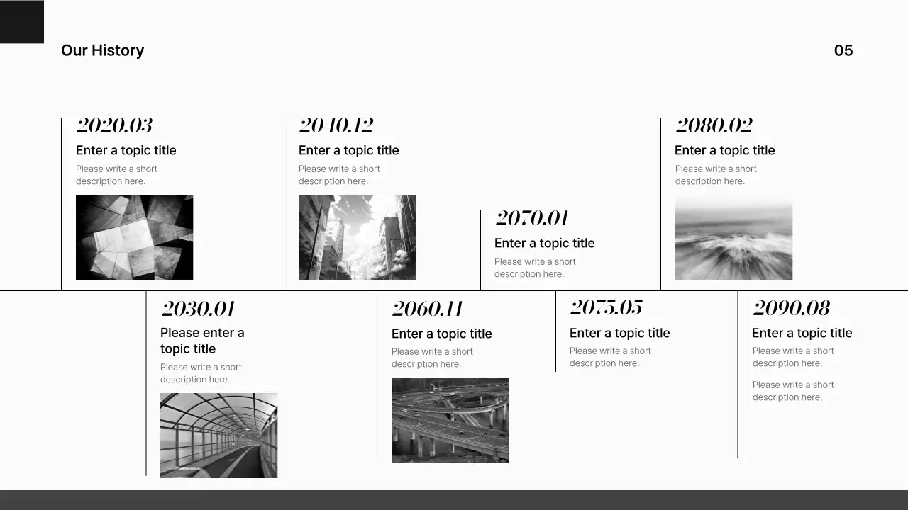 블랙 모던 건설 광고 프레젠테이션