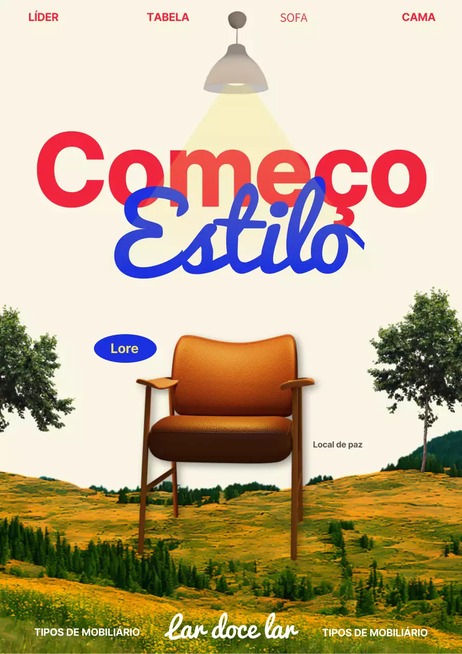 Promover um estilo interior moderno em castanho
