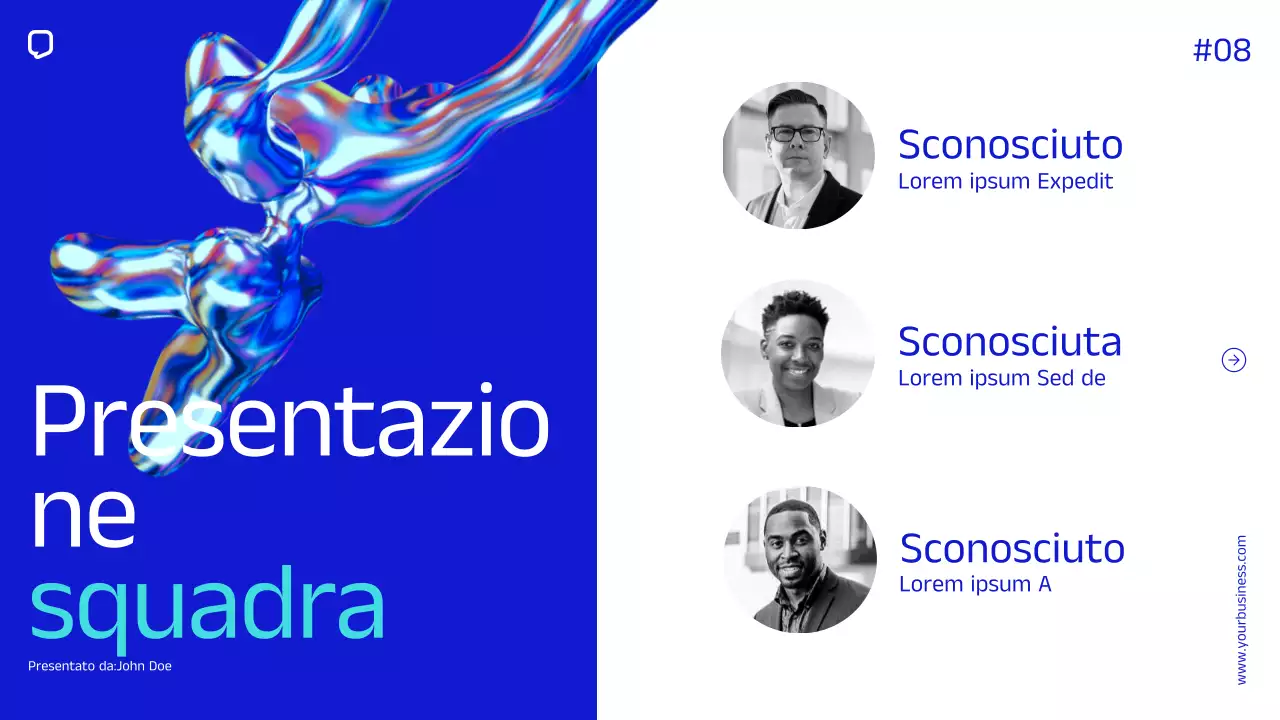 Blue Minimal Simple Company Profilo aziendale Introduzione dell'azienda