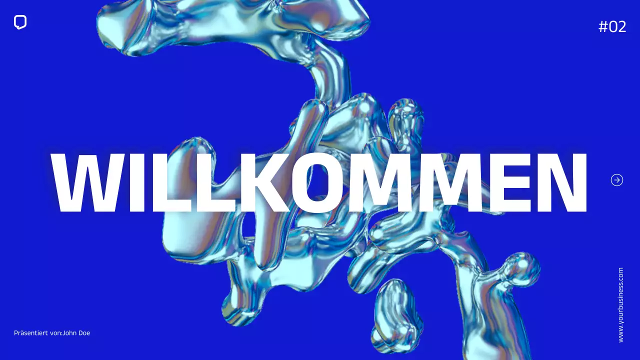 Blue Minimal Simple Company Geschäftsprofil Unternehmensvorstellung