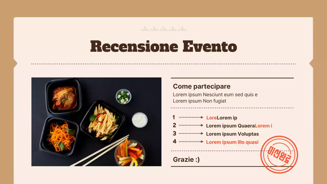 Promuovere un semplice ristorante bento in marrone e beige
