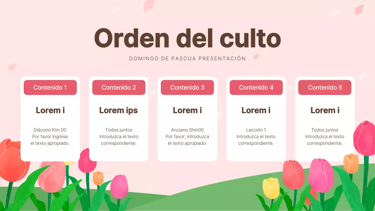 Planes de lecciones de adoración de la zona rosa y blanca de Pascua